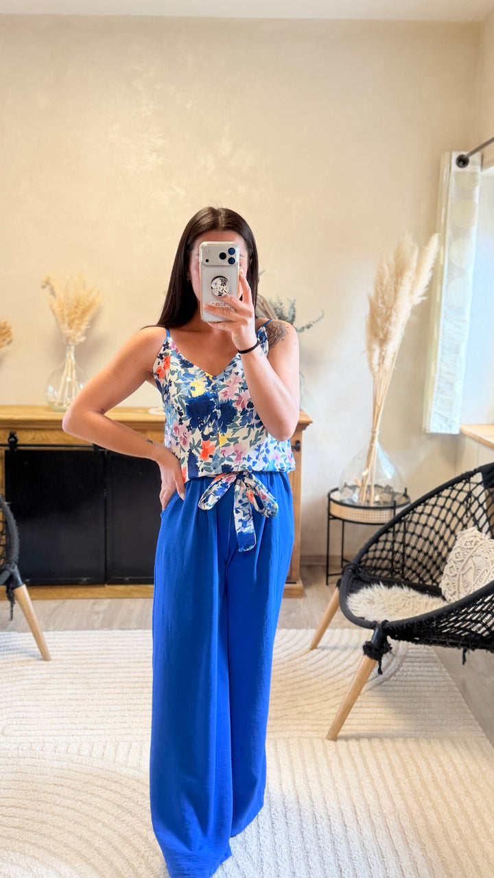 Pantalon Candice bleu CURVY