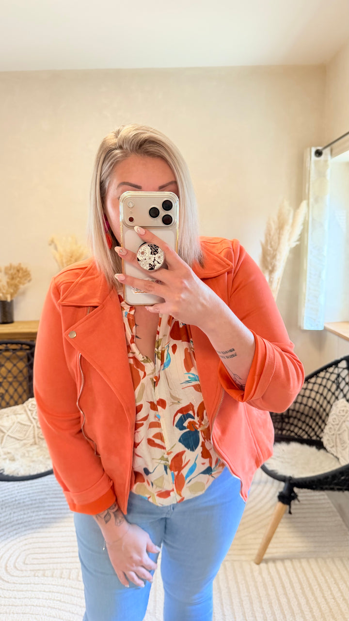 Veste suédine CURVY