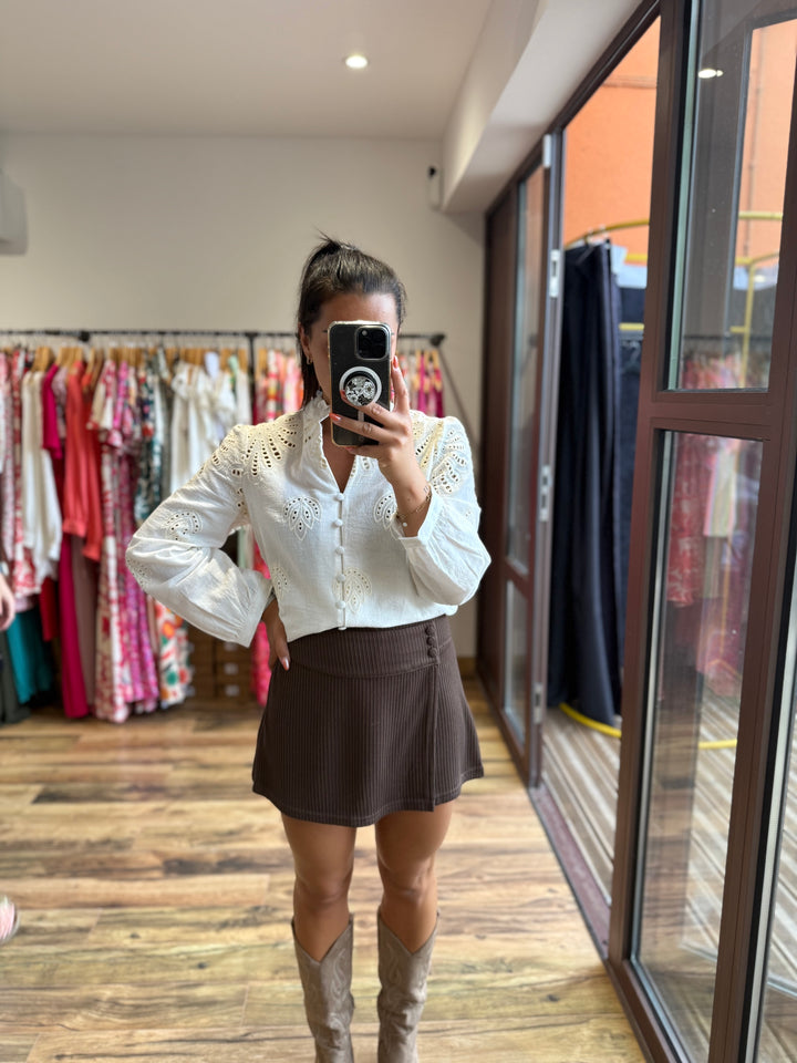 Jupe short en maille