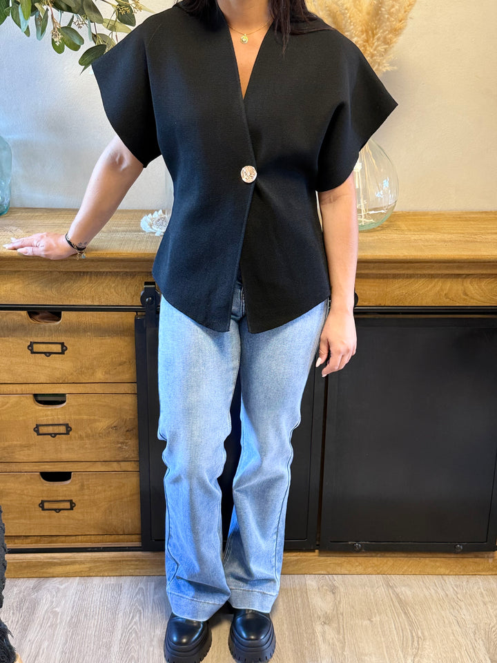 Gilet en maille Ophelia noir