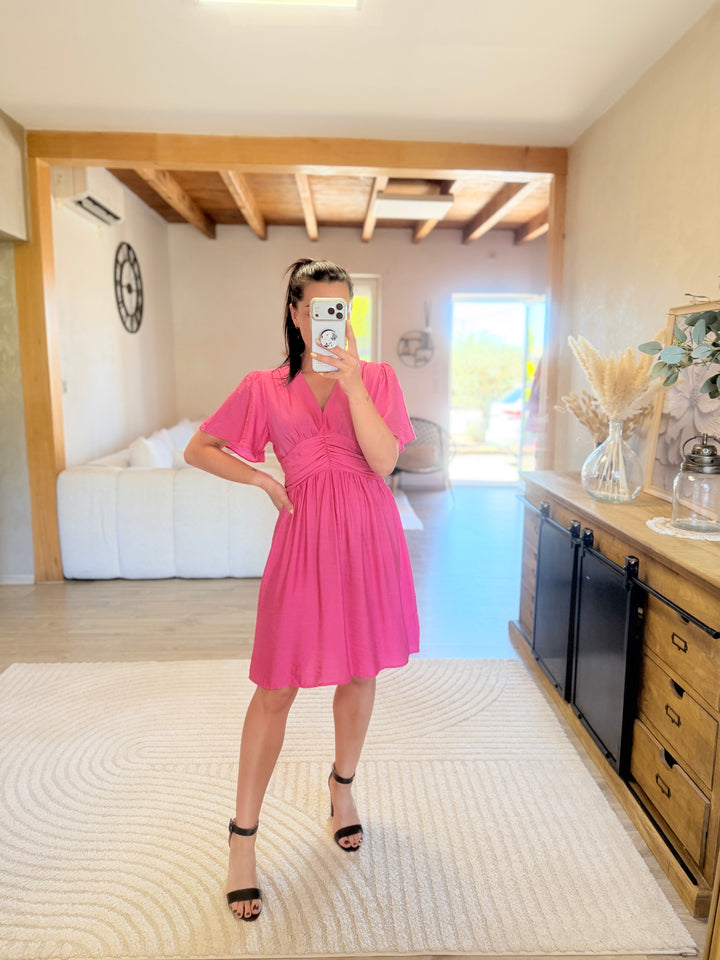 Robe Appo courte rose