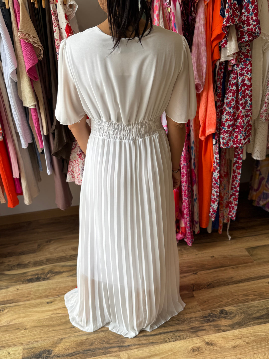 Robe longue Aglaé blanche