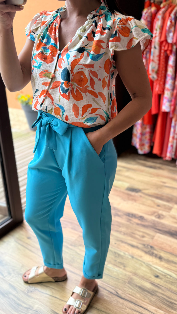 Pantalon Evy bleu