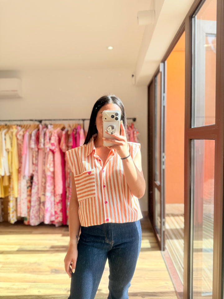 Chemise Calsy orange