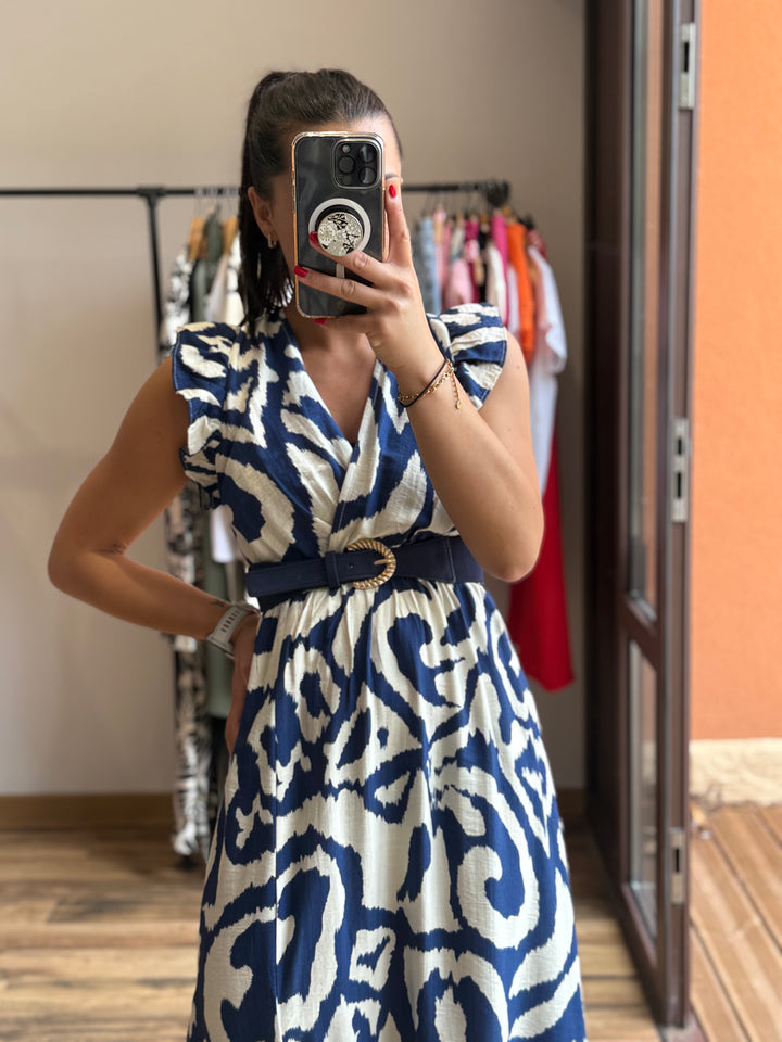 Robe longue Mark bleu