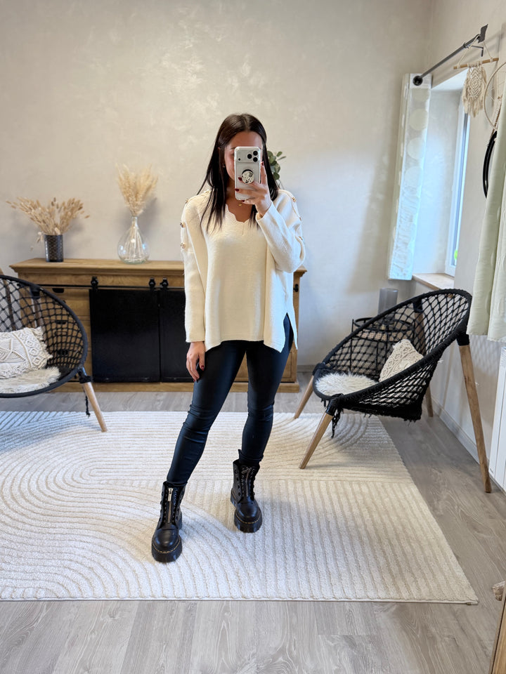 Pull Zoé beige