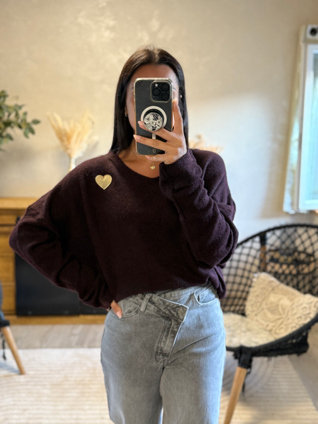 Pull Juanito aubergine