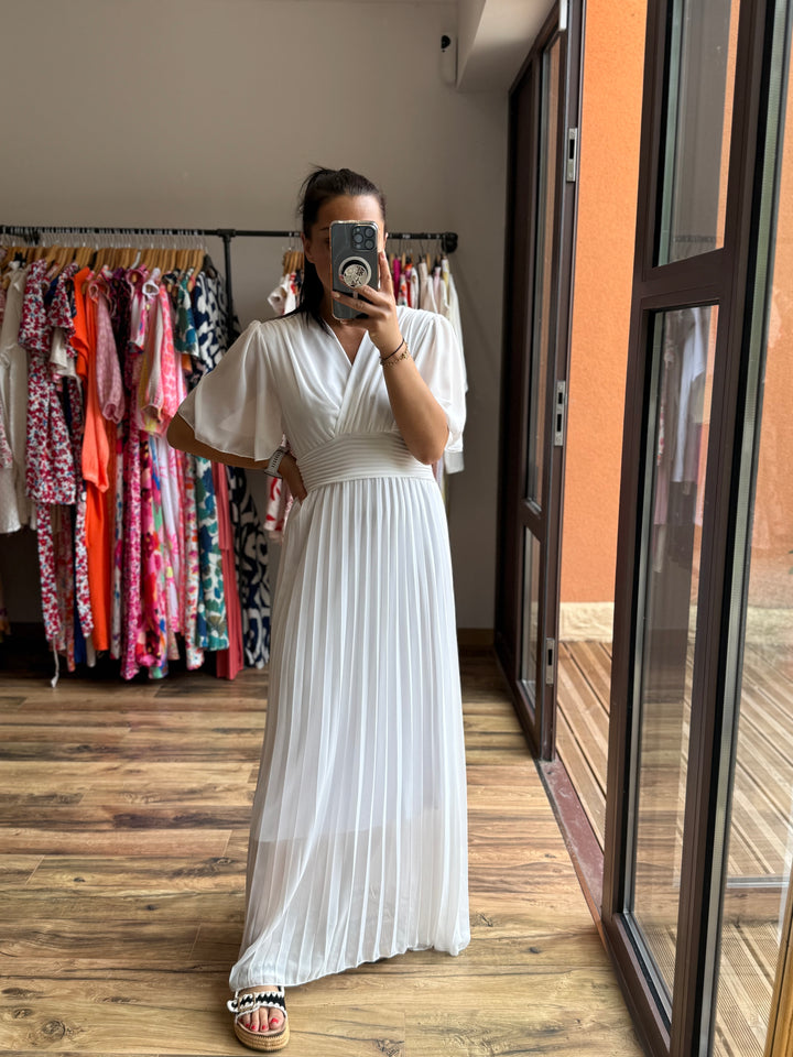 Robe longue Aglaé blanche