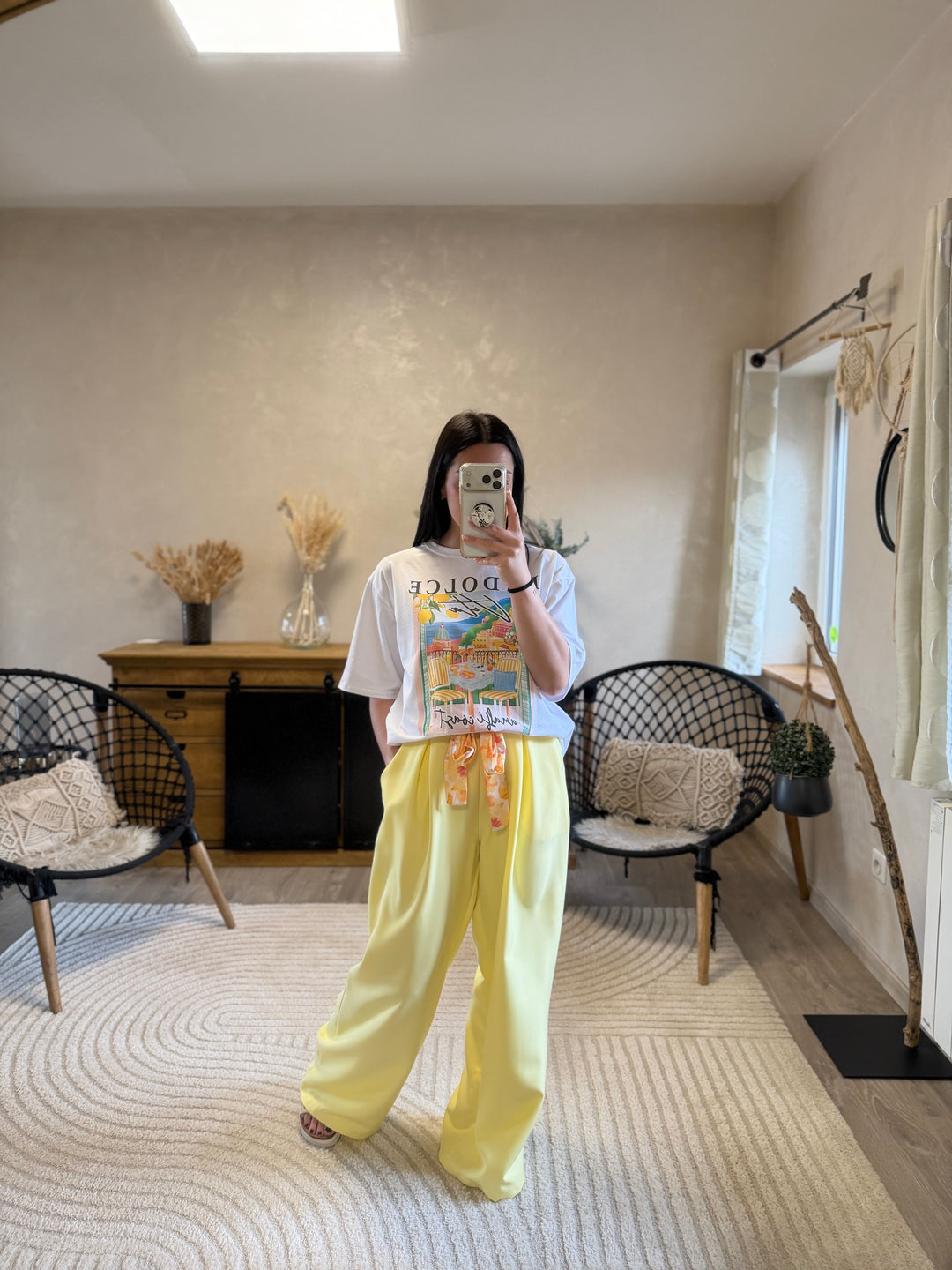 Pantalon hella jaune CURVY