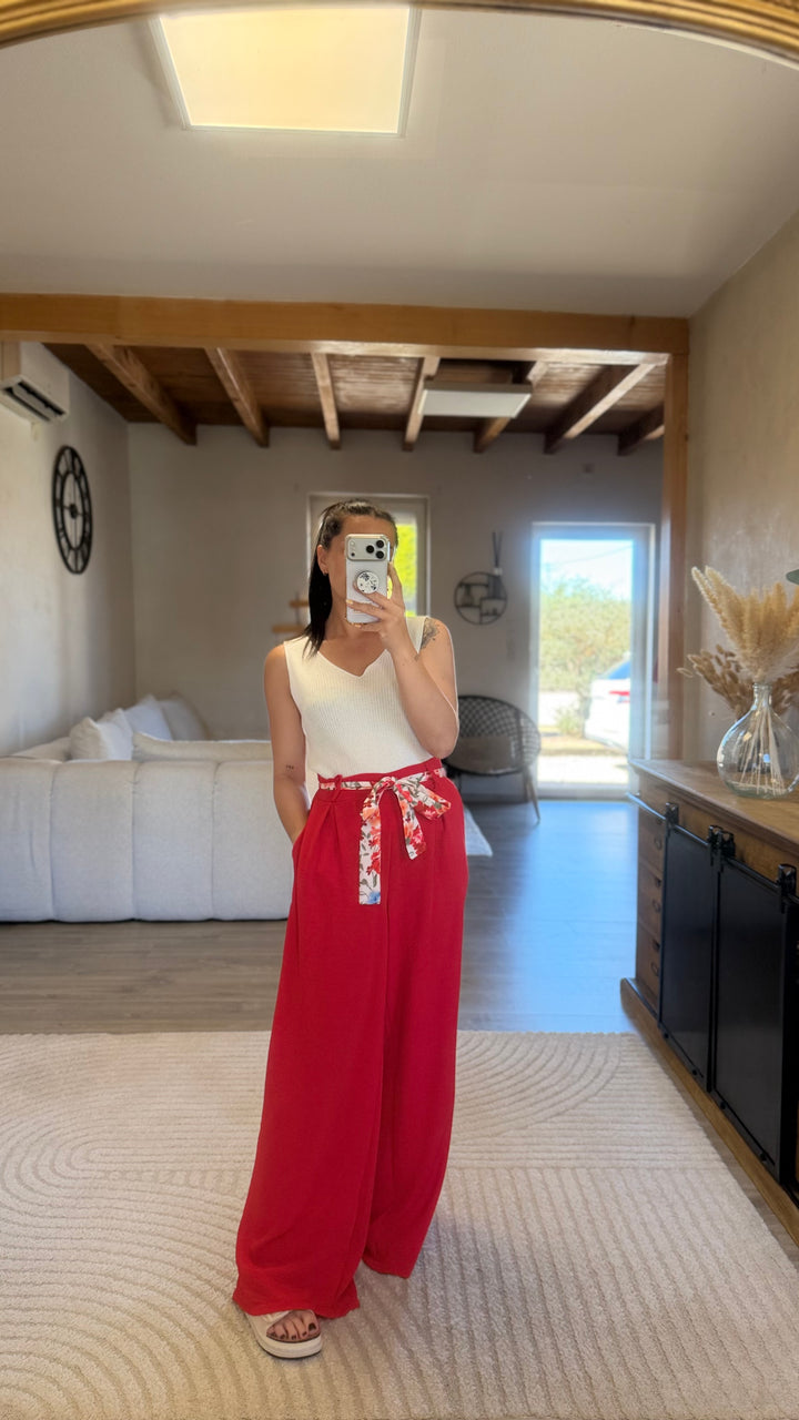 Pantalon Candice rouge