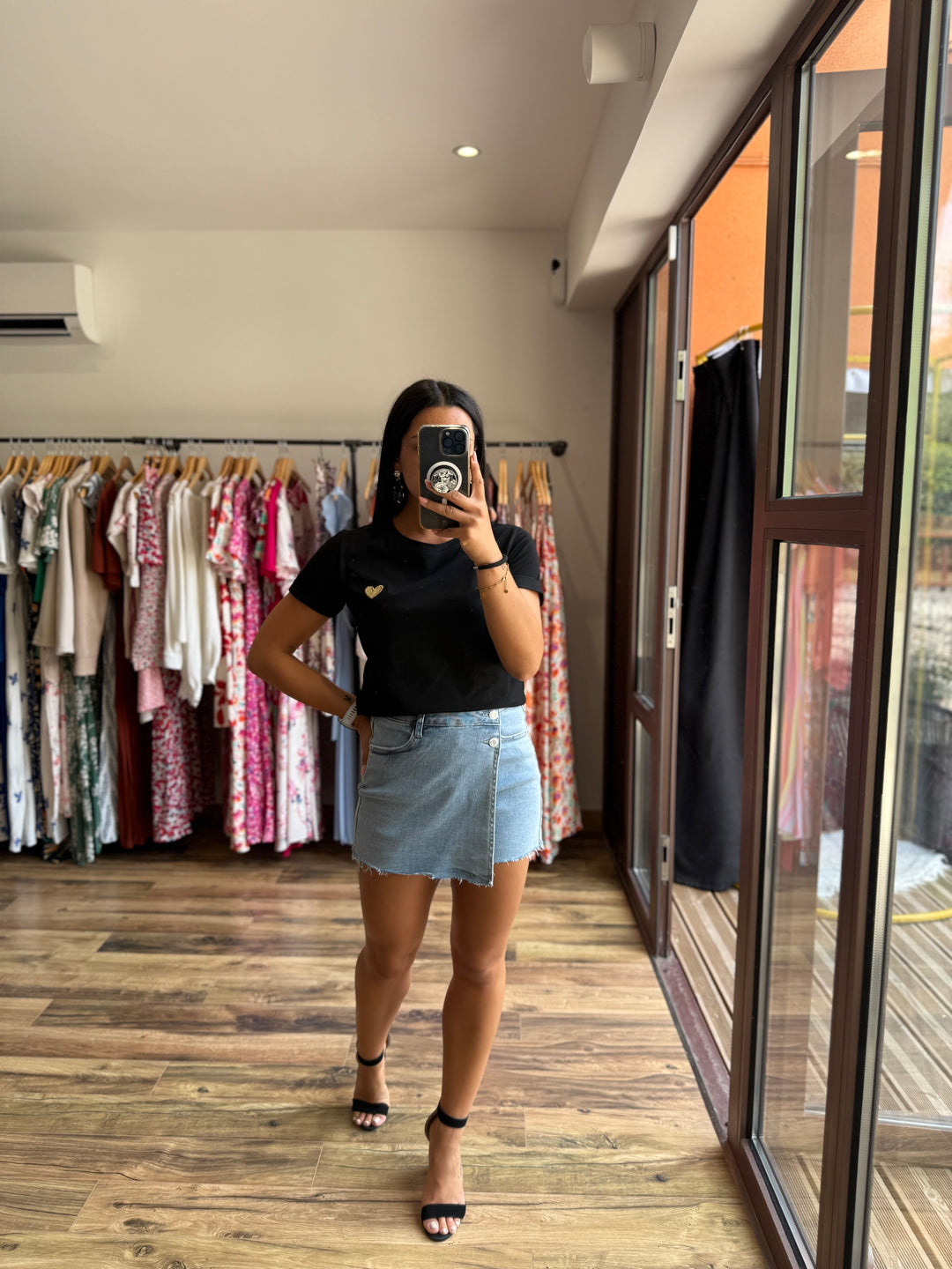 Teeshirt petit cœur doré