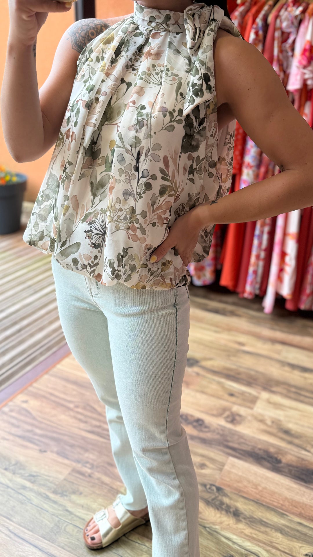 Top Zalia vert