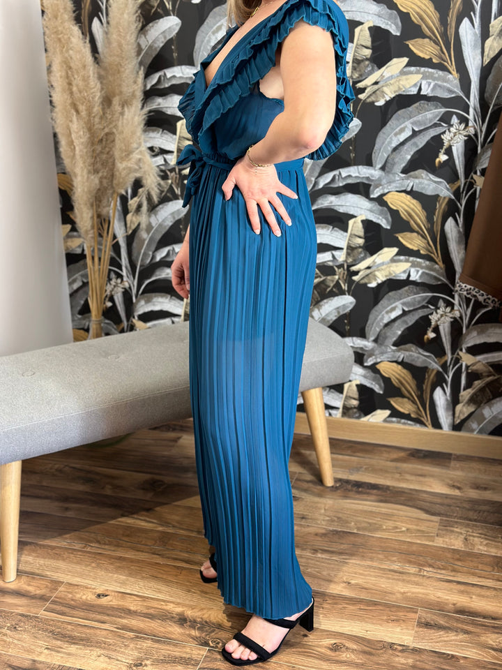 Combinaison DAPHNÉ bleu canard