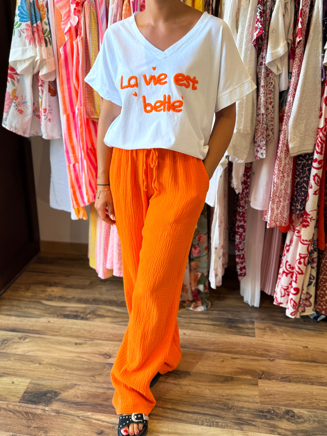 Pantalon Sunny orange