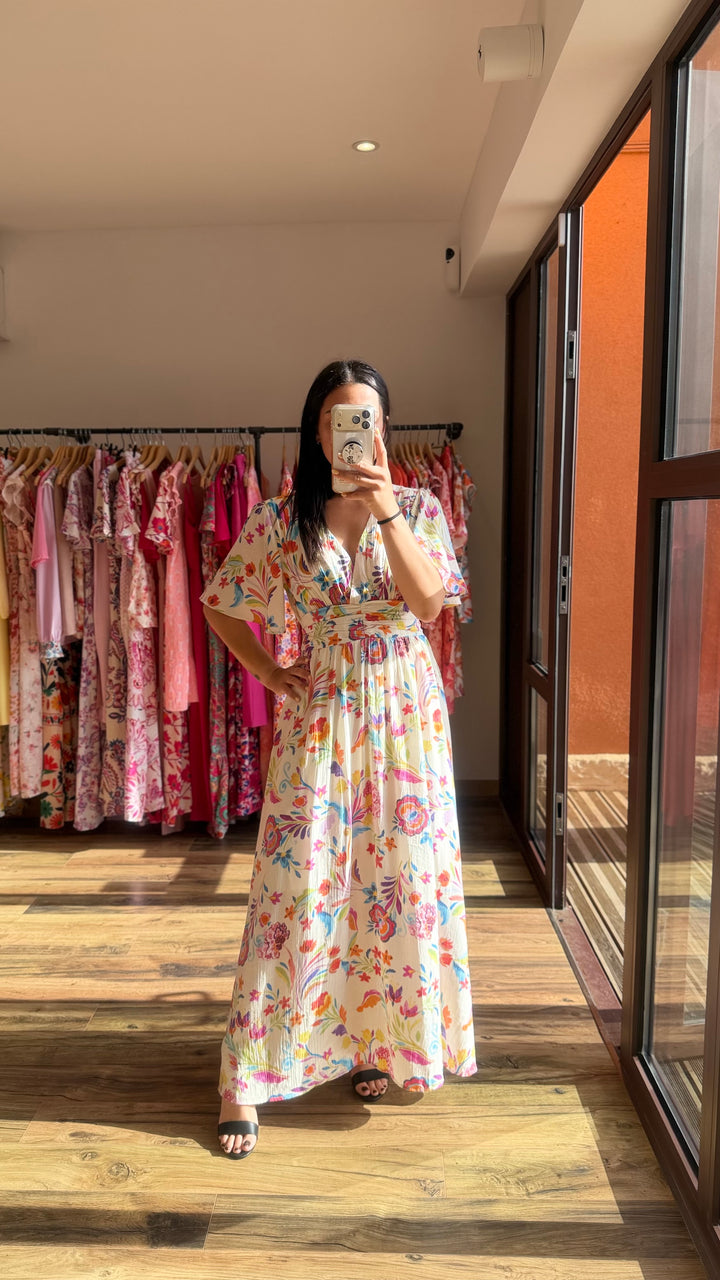 Robe longue Alyma CURVY (PRÉCOMMANDE expédition 13 Mai