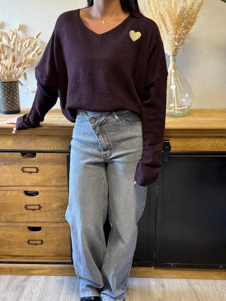 Pull Juanito aubergine