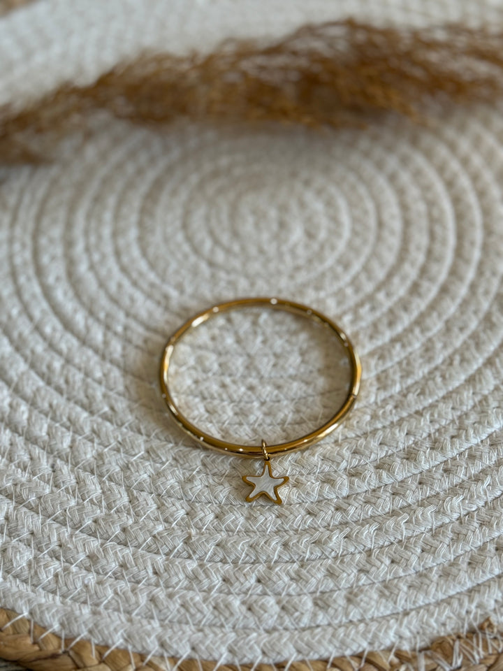 Jonc étoile blanche