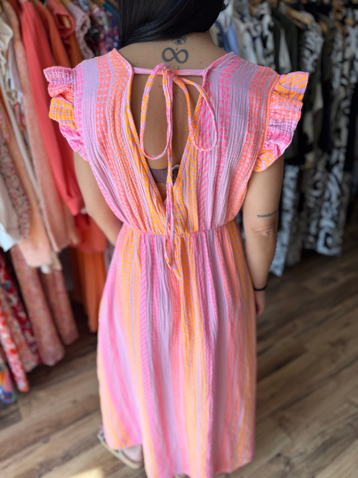 Robe longue Pier rose