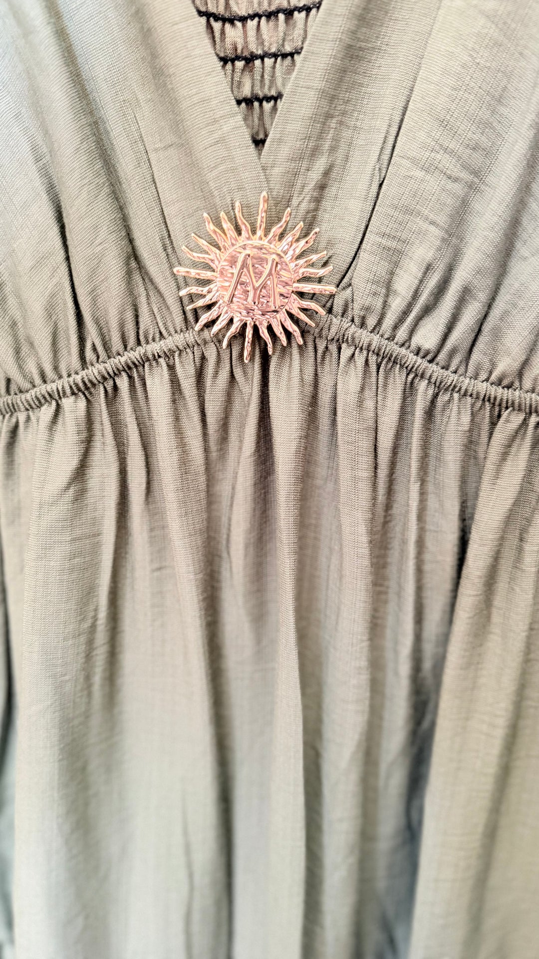Robe longue Soleil Kaki CURVY