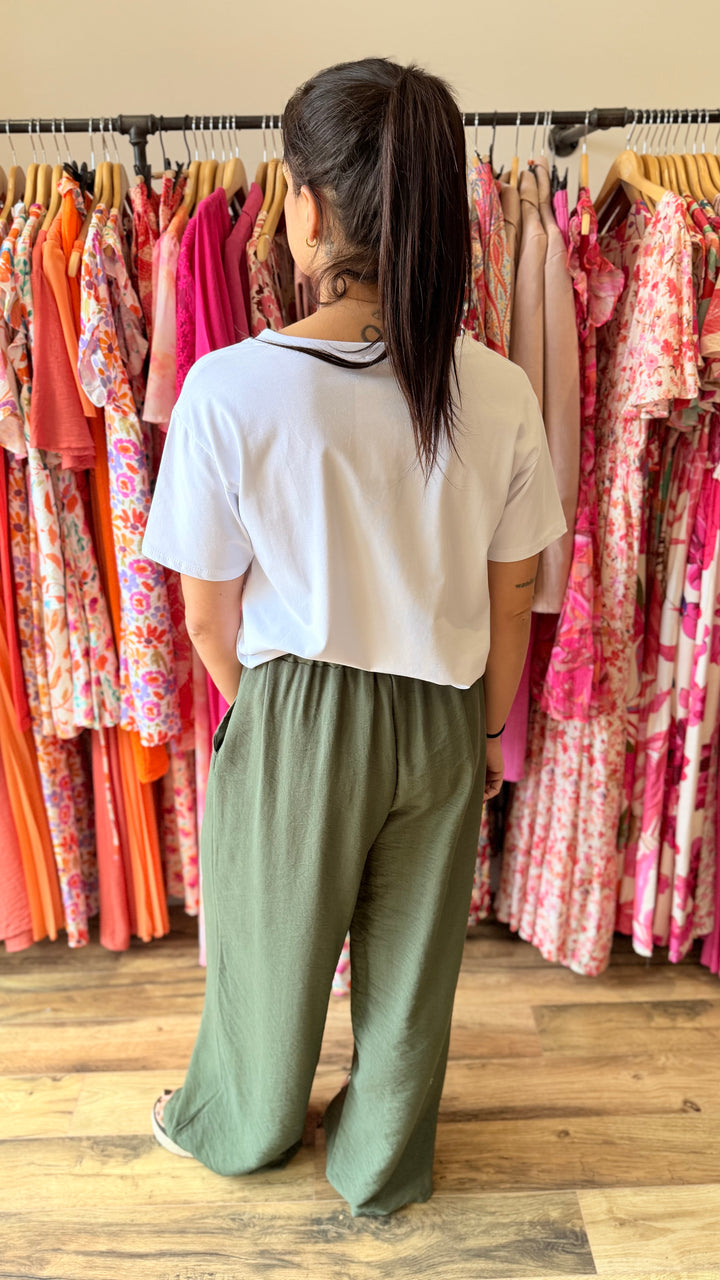Teeshirt la vie en rose kaki CURVY