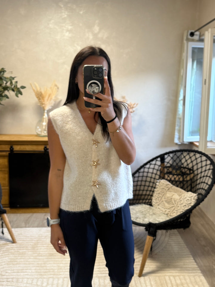 Gilet Star beige