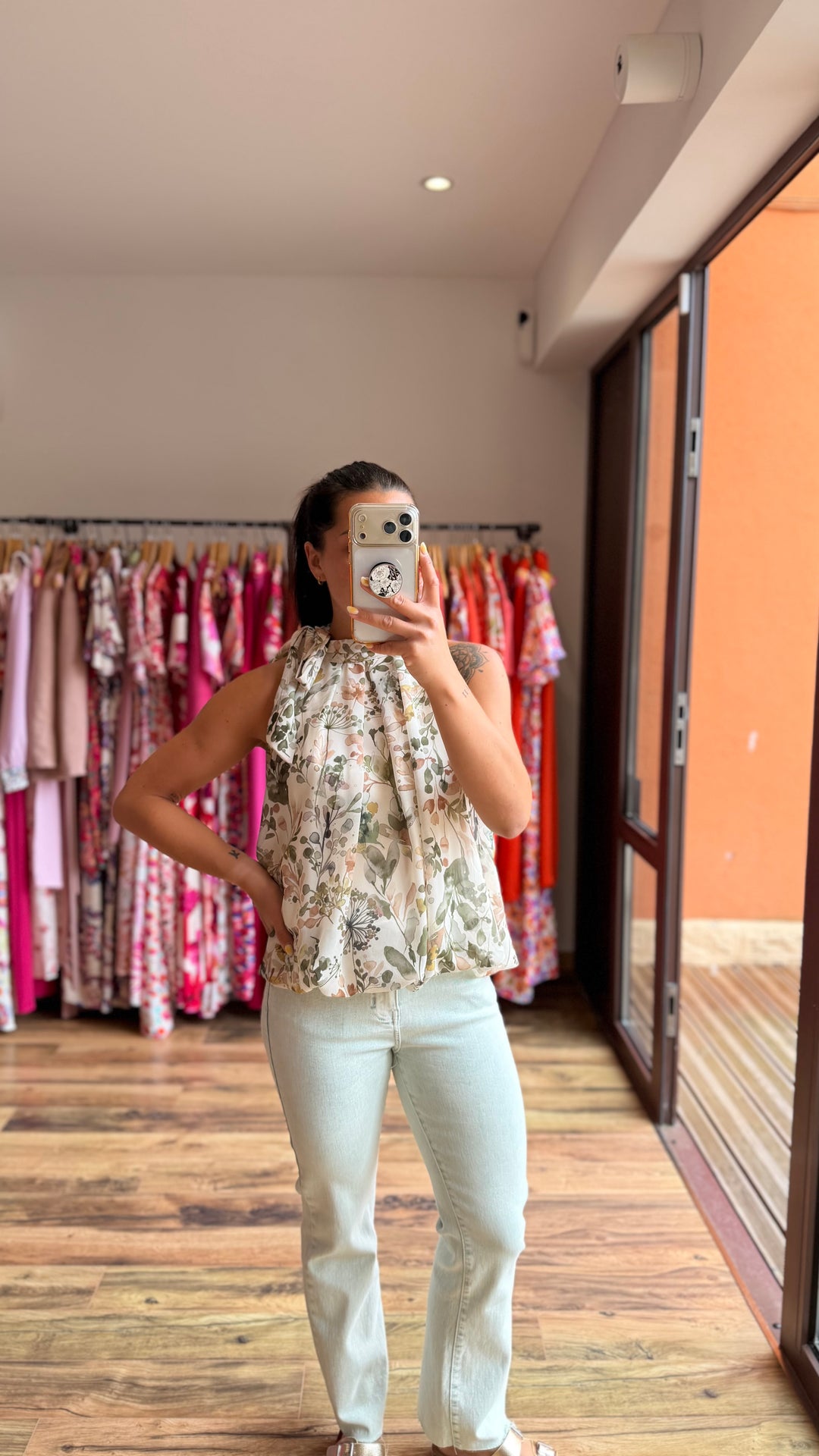 Top Zalia vert