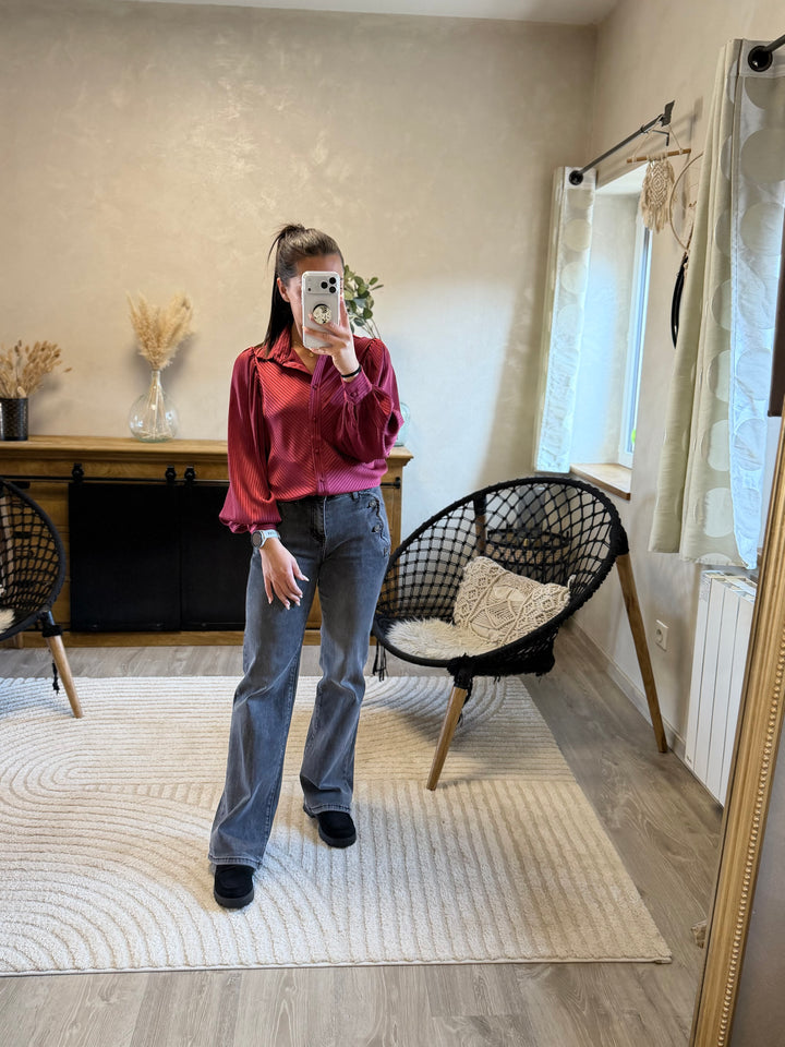 Chemise Lola bordeaux