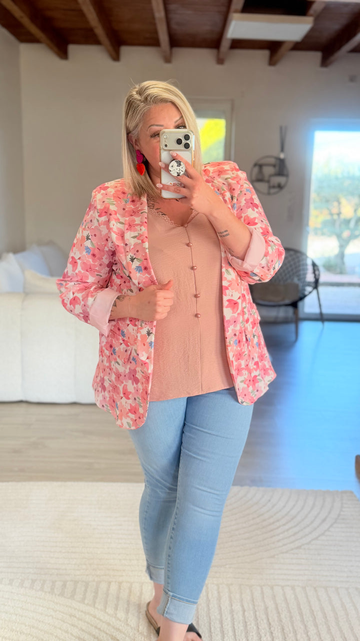 Blazer fleuri CURVY 42/46