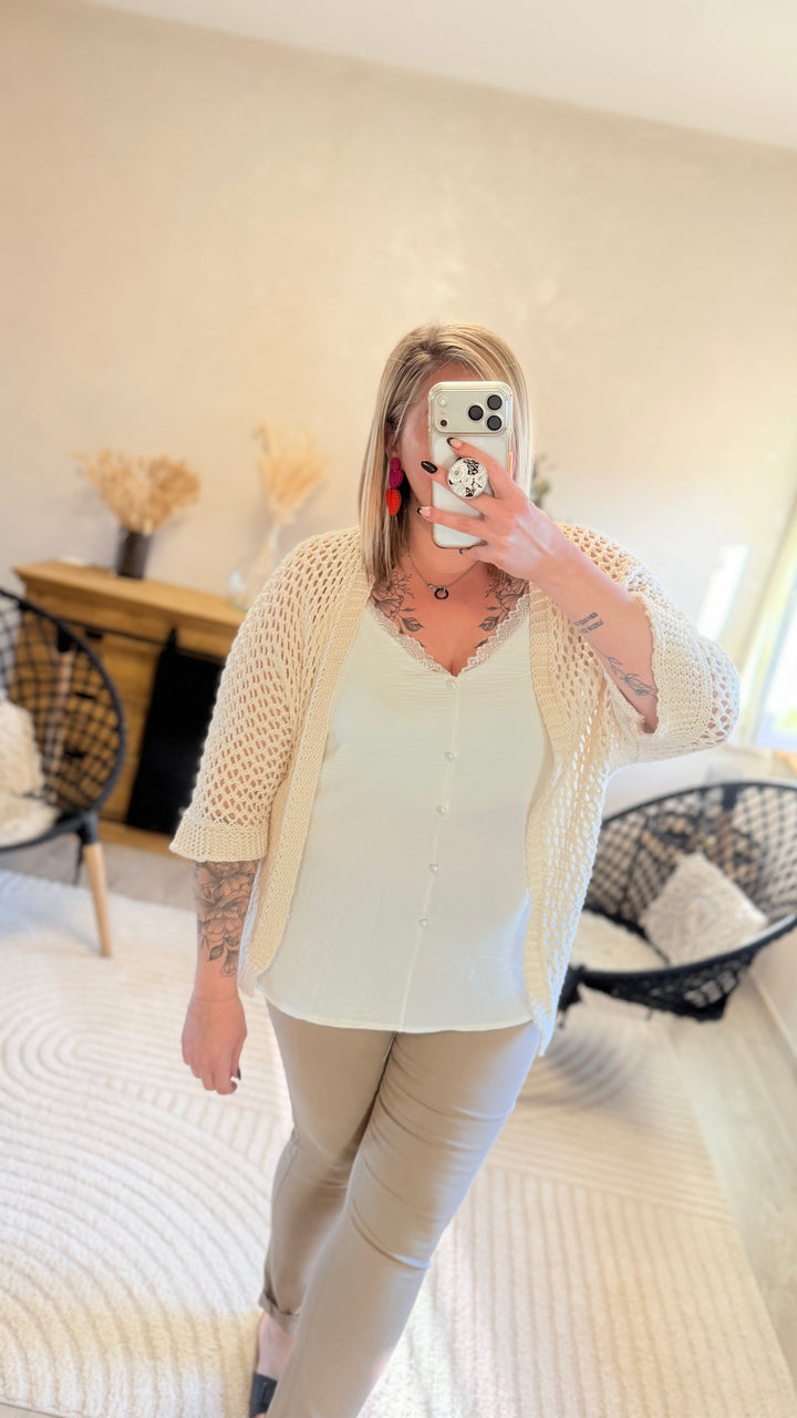 Top Hosa blanc CURVY