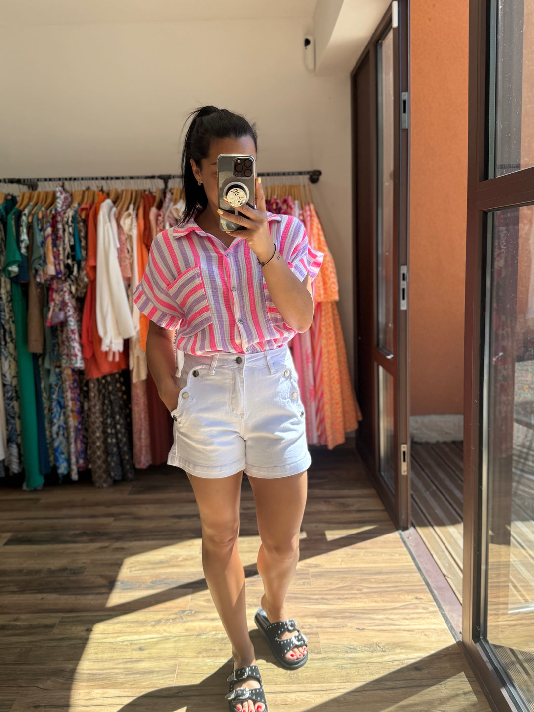 Short Valentin blanc