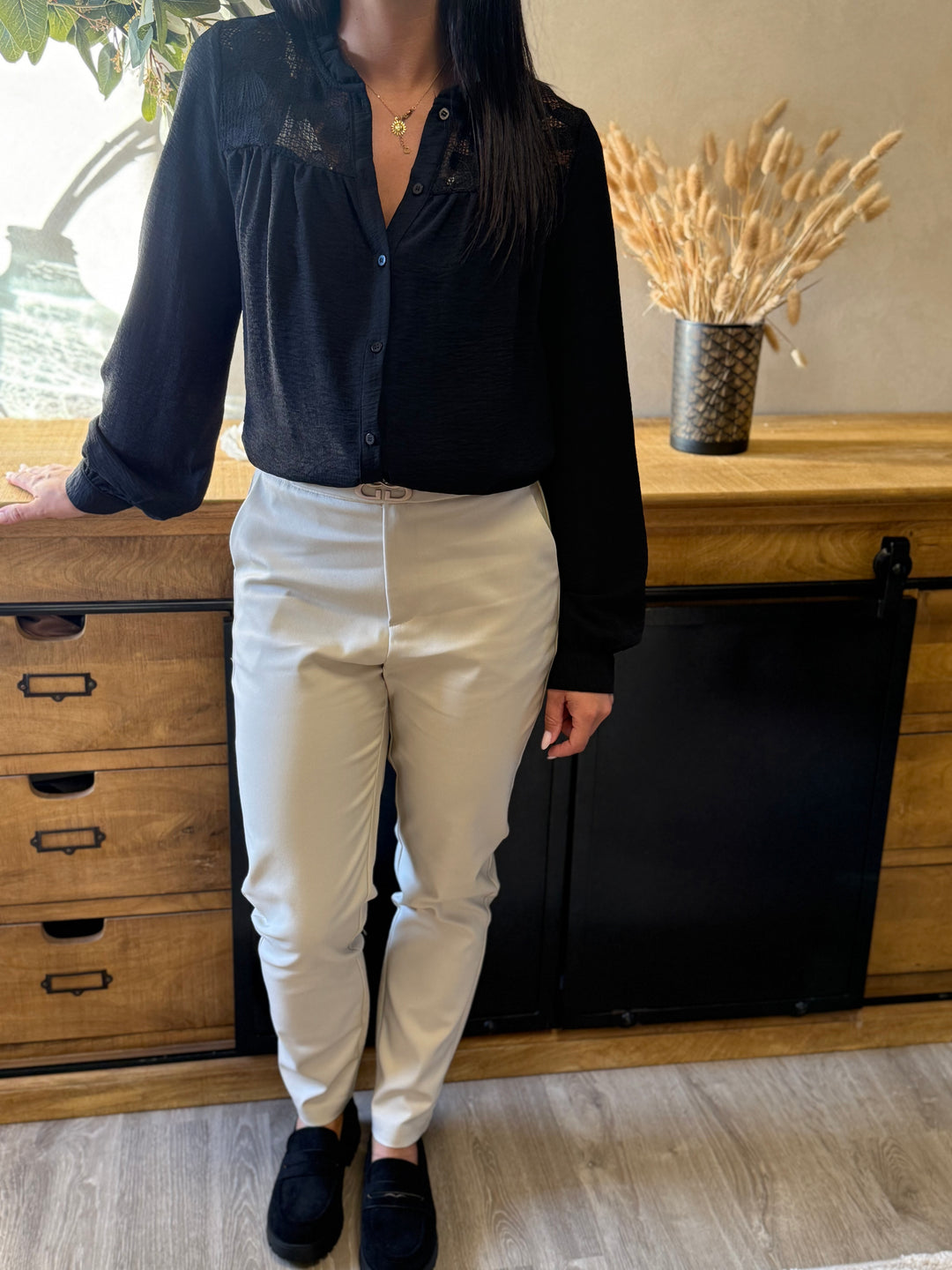 Pantalon beige Tino CURVY