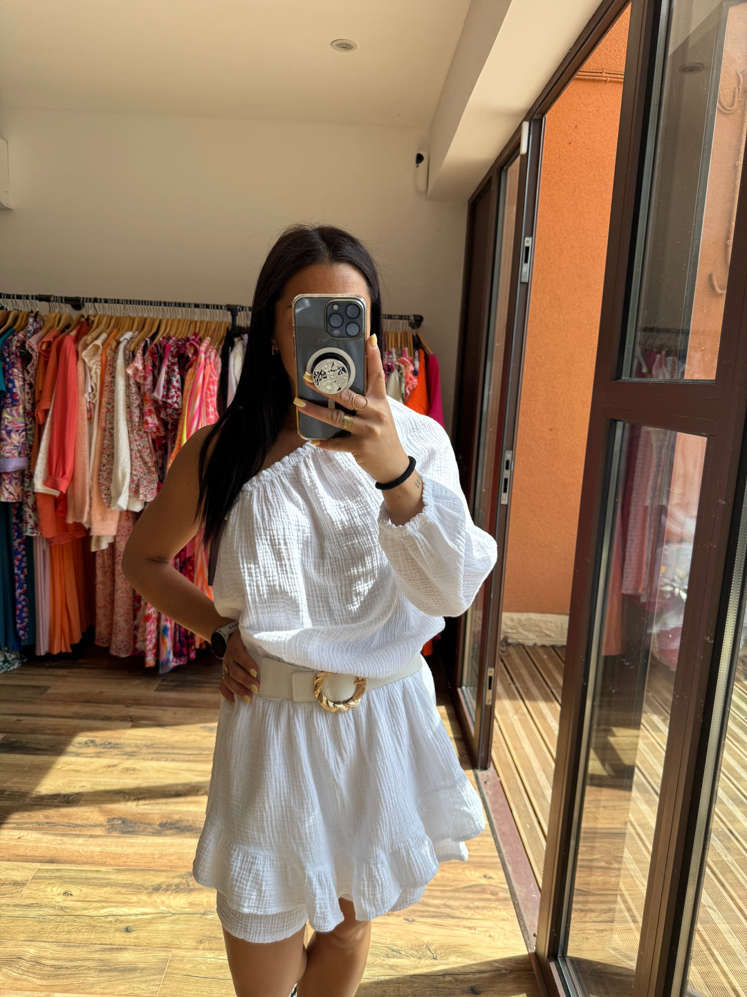 Combishort Juana blanche