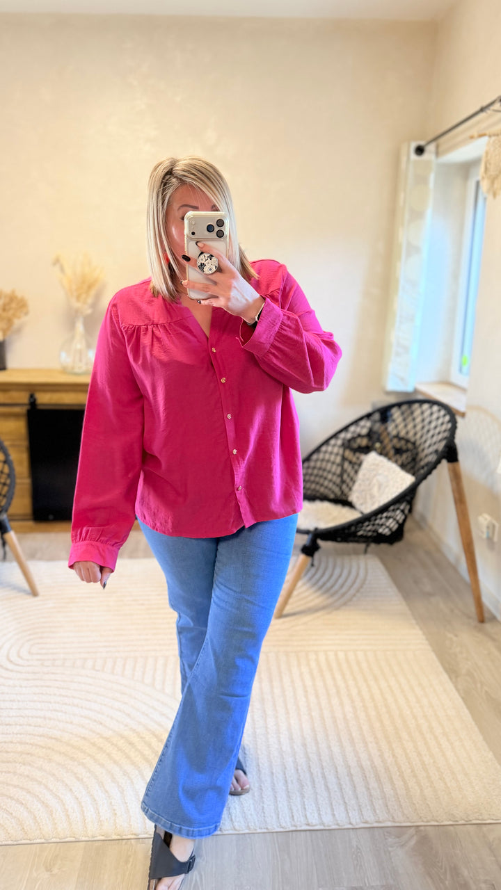 Chemise slava fuchsia CURVY