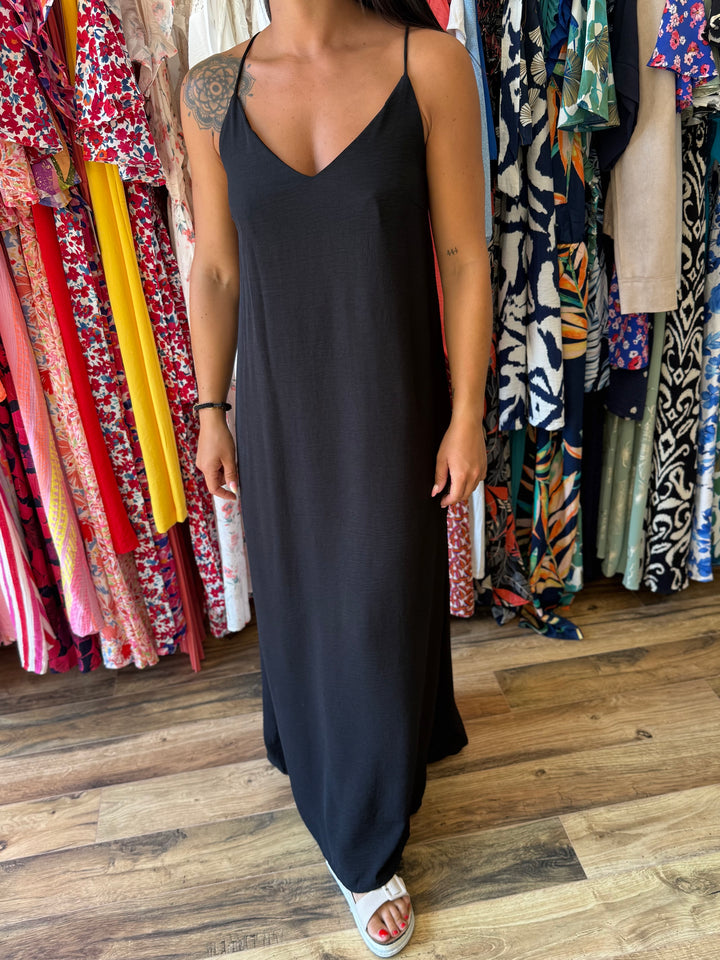 Robe longue Inoa noir