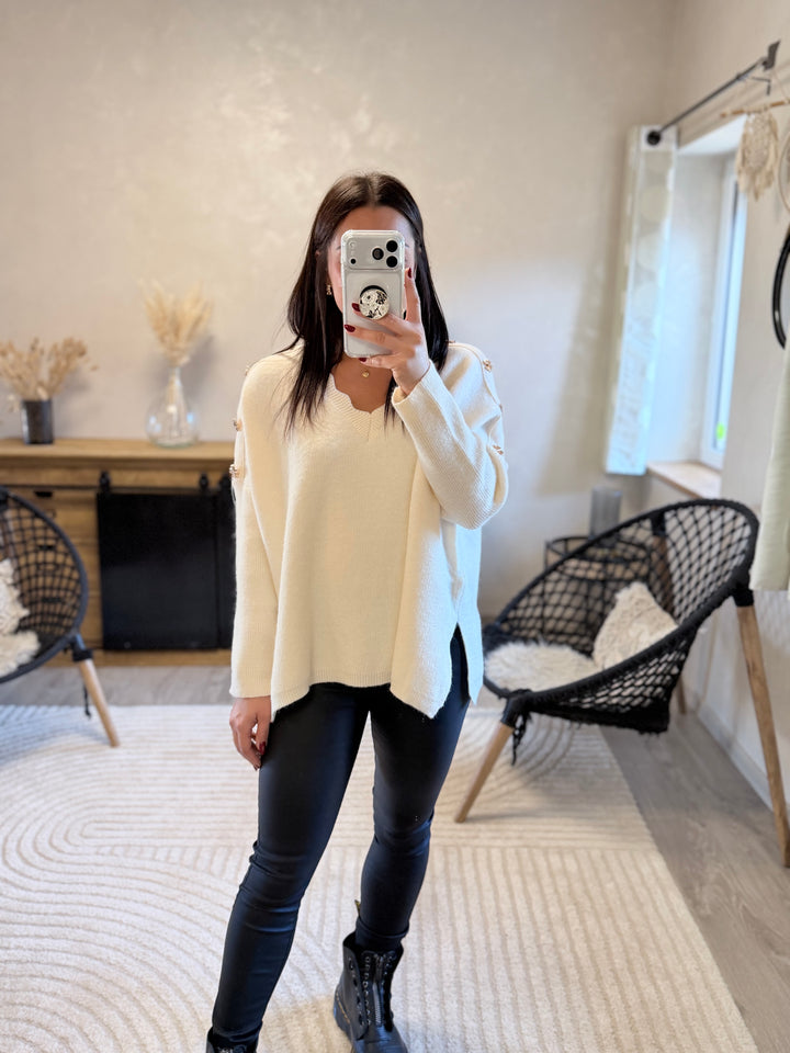 Pull Zoé beige