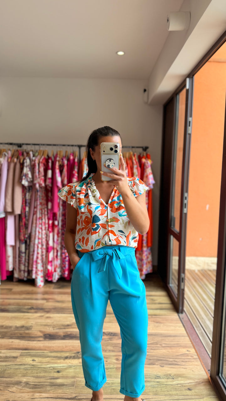 Pantalon Evy bleu