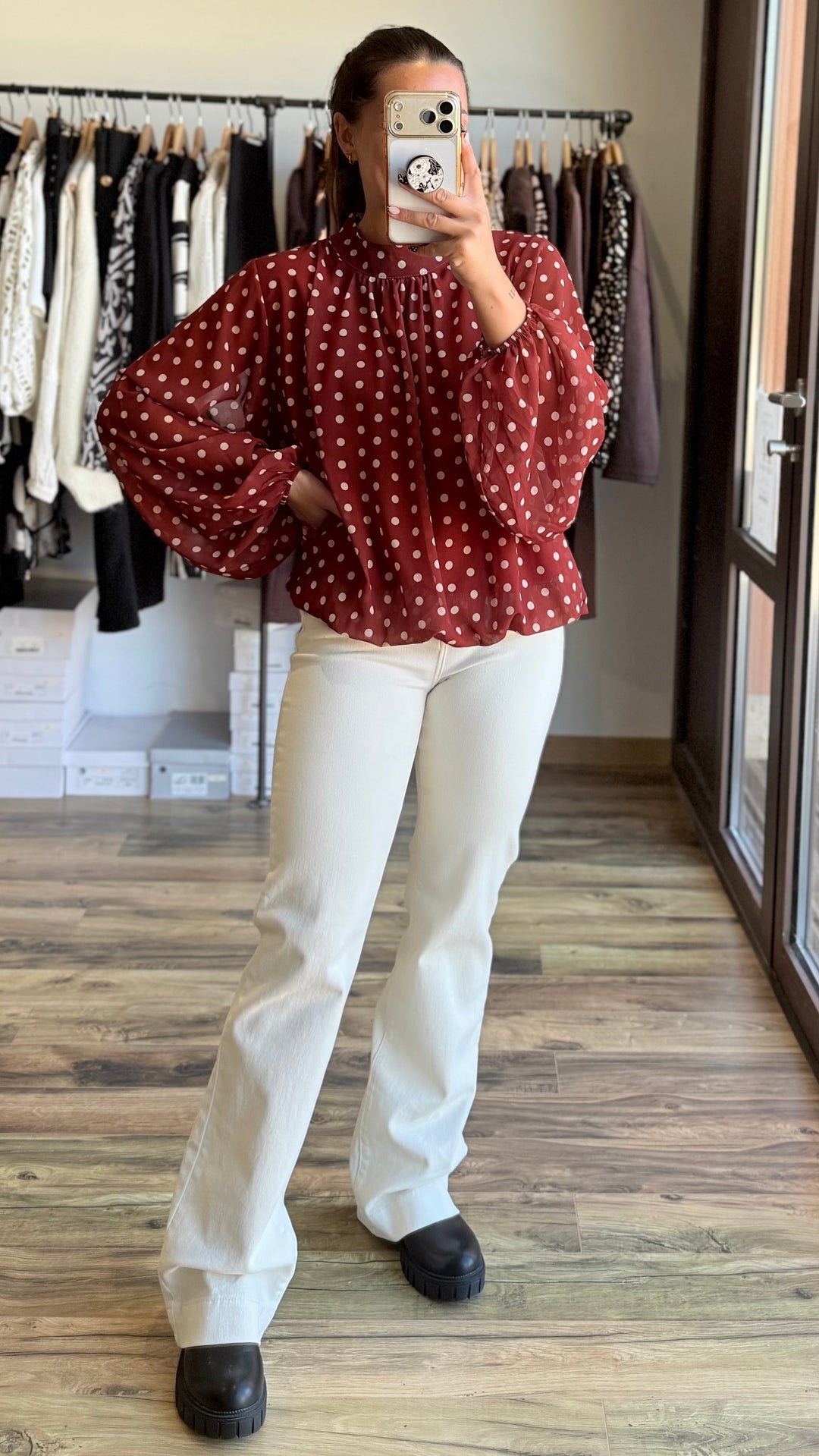 Blouse Lysa rouille