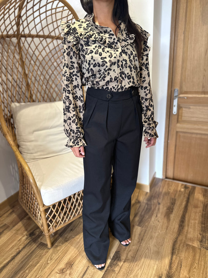 Pantalon noir droit