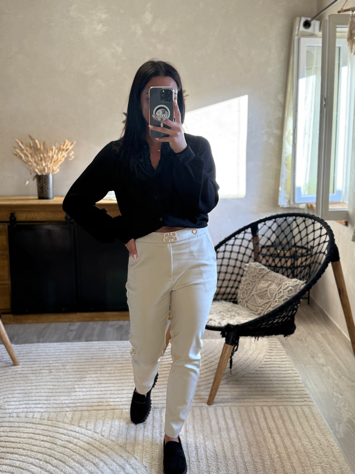 Pantalon beige Tino CURVY