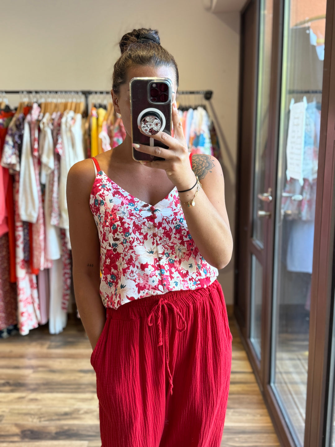 Top Malaga rouge CURVY