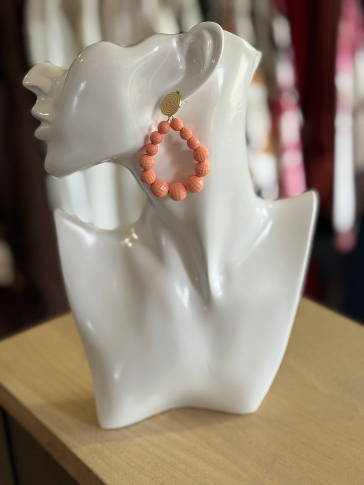 Boucles d’oreilles corail