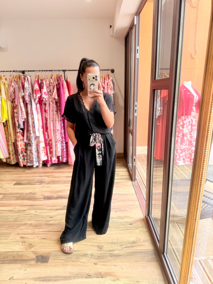 Chemise Mirta noir CURVY