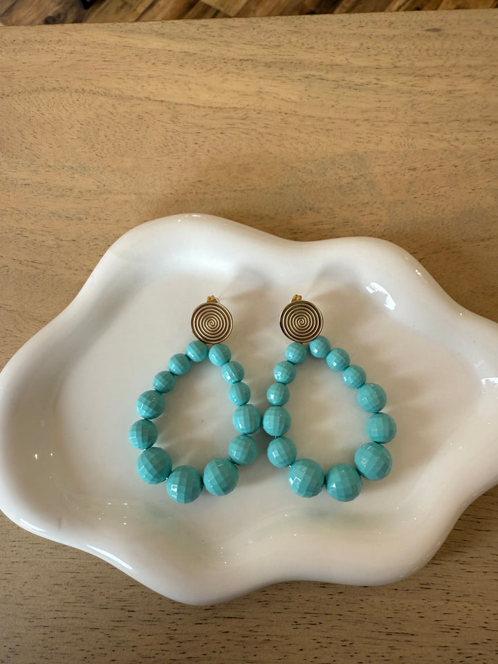 Boucles d’oreilles bleu