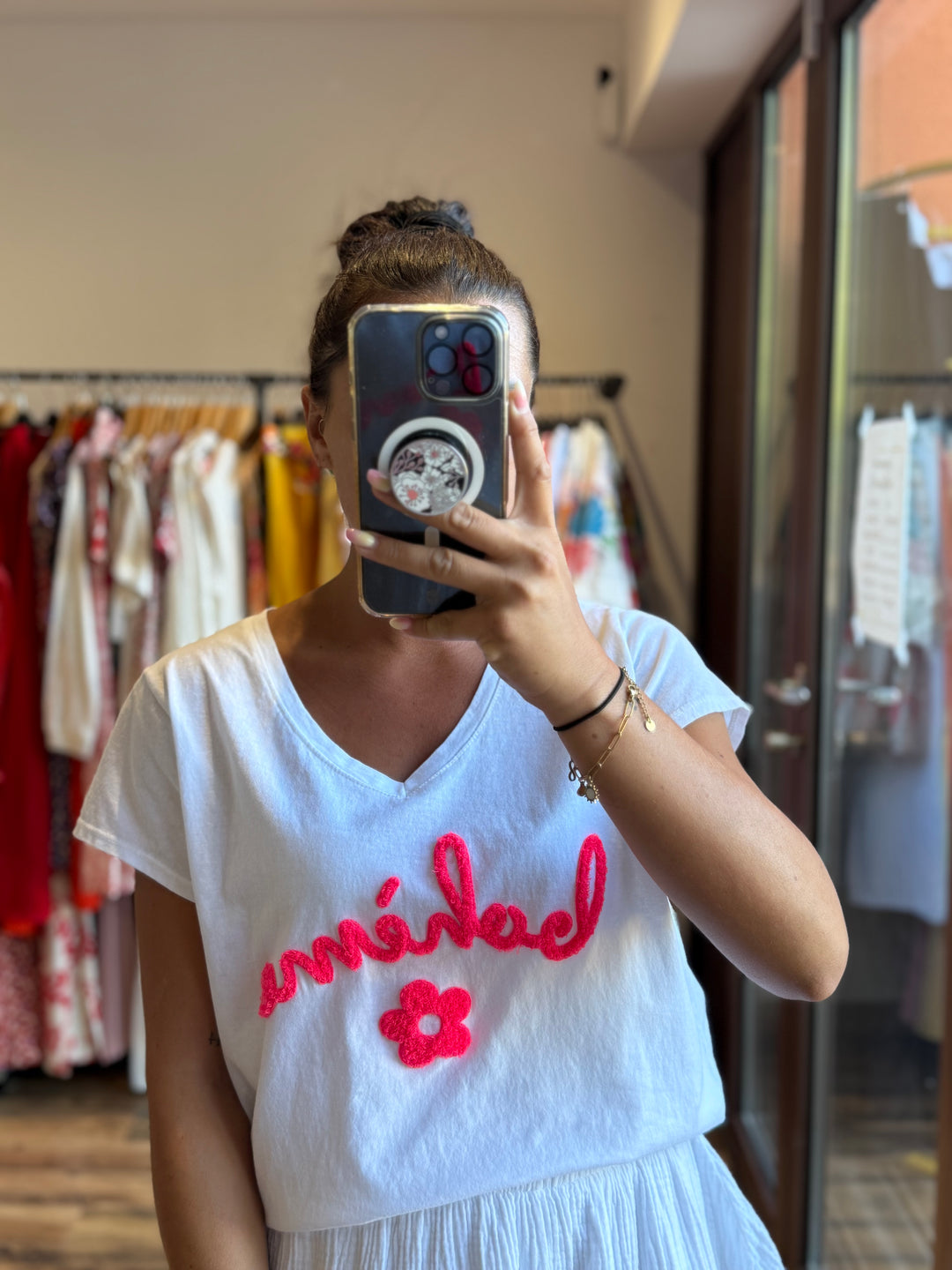 Teeshirt bohème fluo