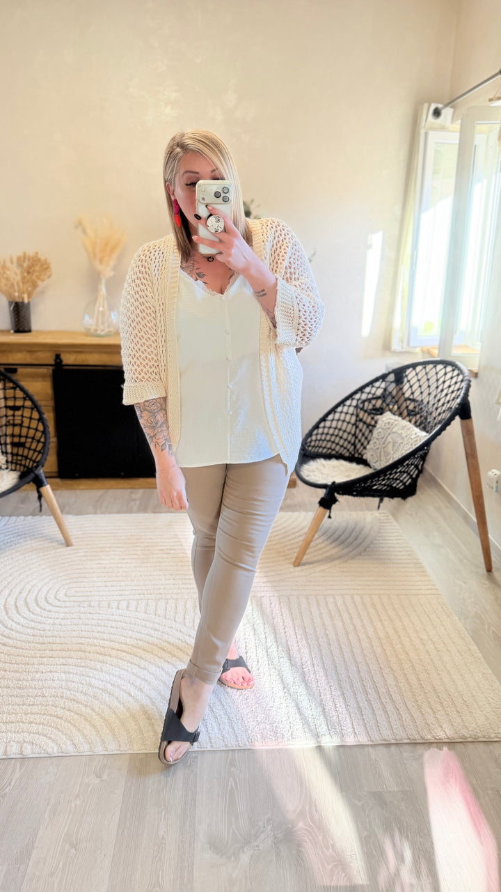 Top Hosa blanc CURVY