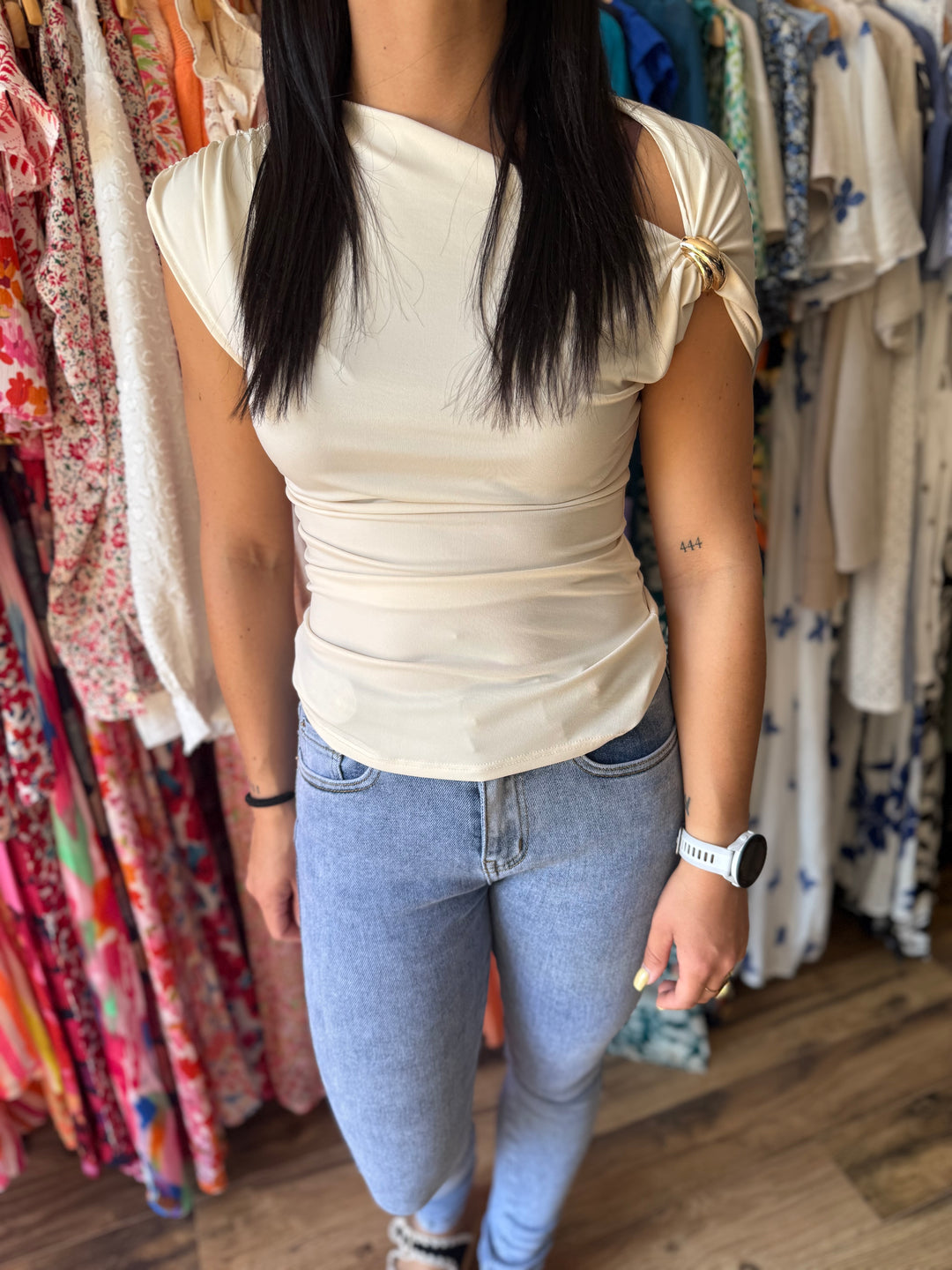 Teeshirt Linda beige