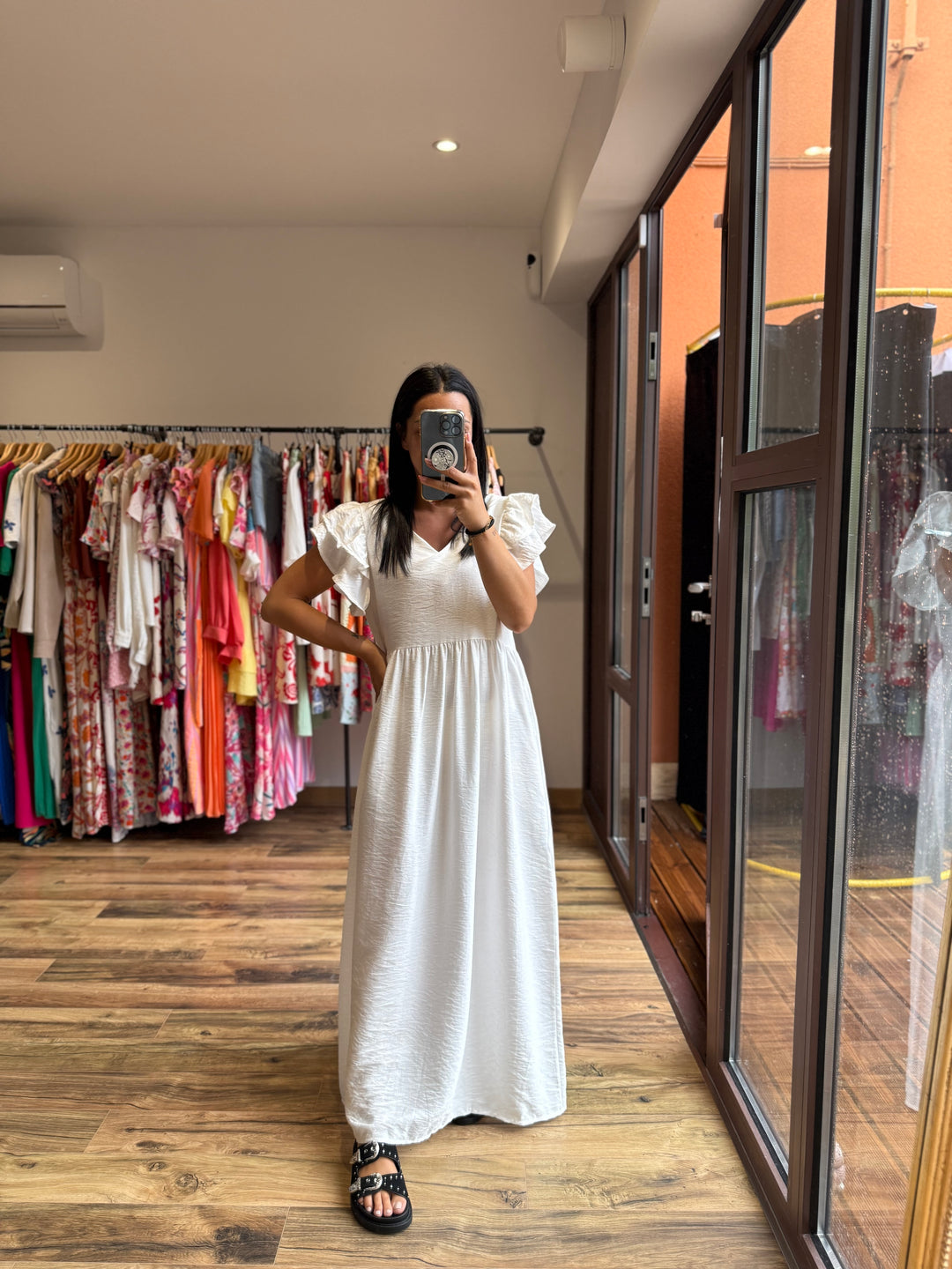 Robe longue Edmée blanche
