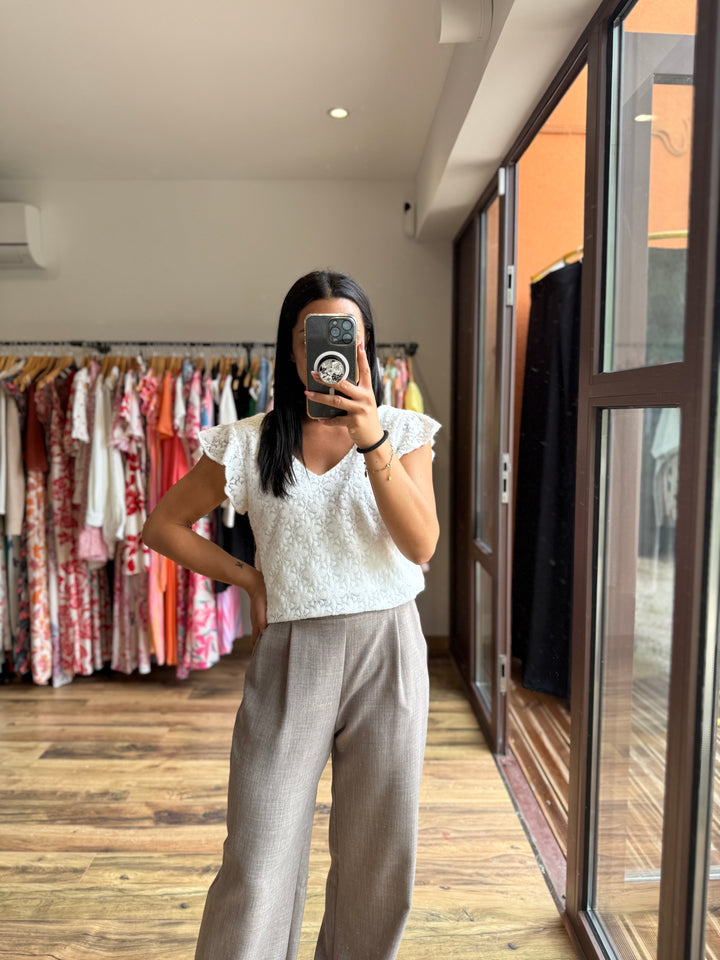 Blouse Thaly blanche