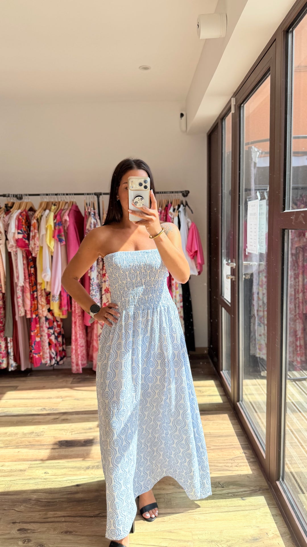 Robe longue Dory bleu