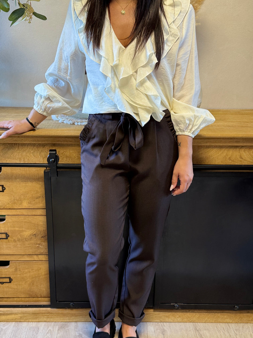 Pantalon Joule chocolat